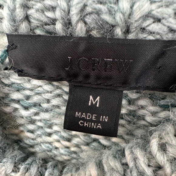J Crew Reimagined Mock Turtleneck Sweater Heathered Blue Womens Medium | R433 - Picture 2 of 7